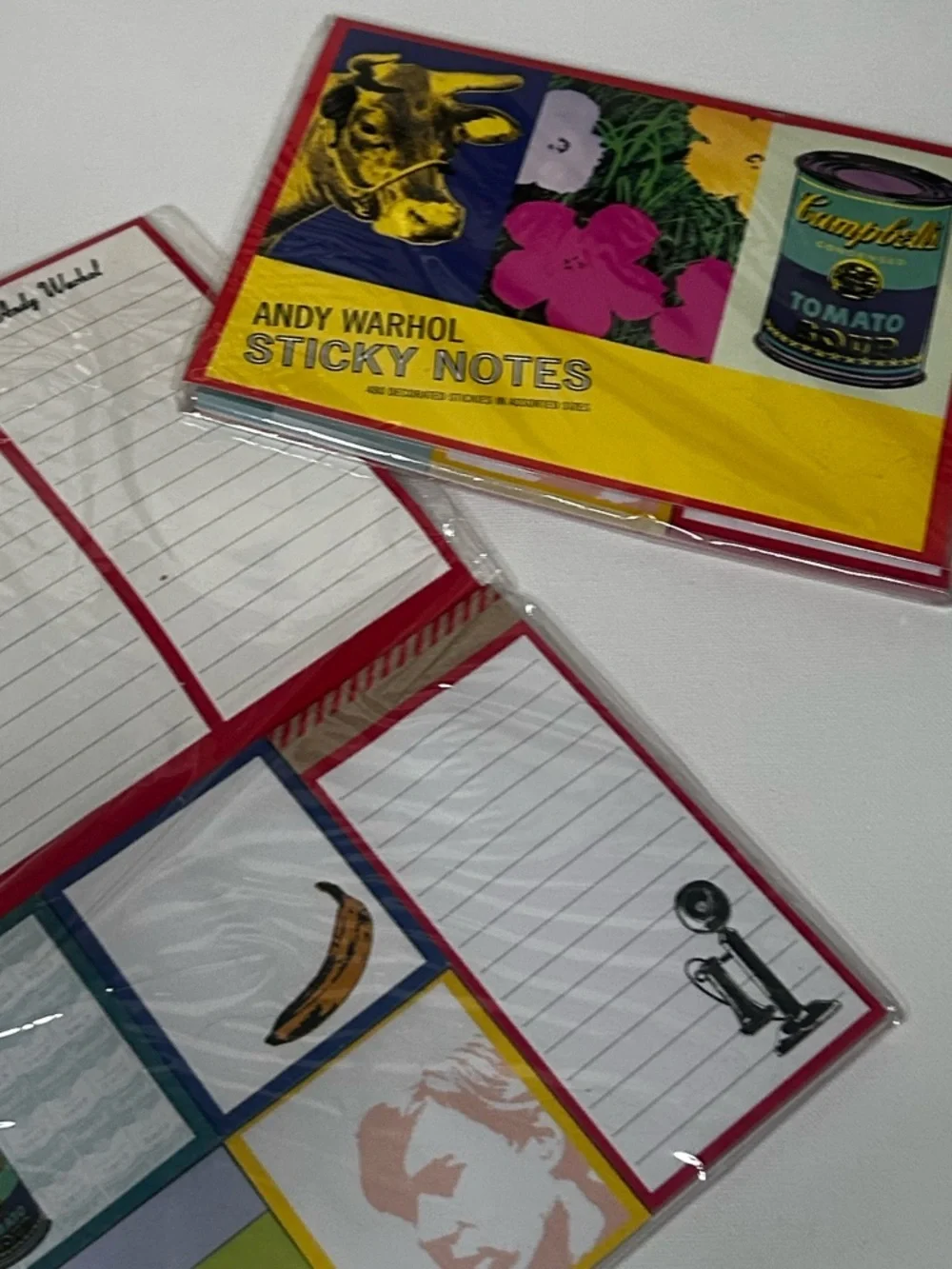 NWT Andy Warhol Sticky Notes Set of Two Collector’s Items Stationary